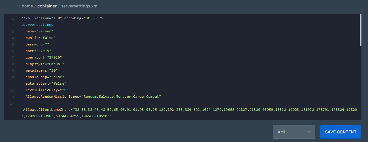serversettings.xml serversettings.xml