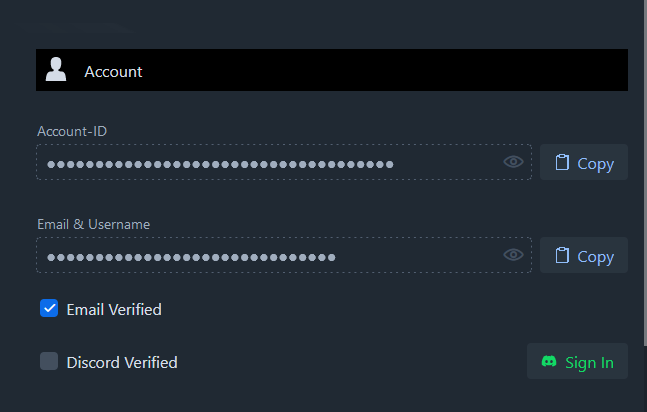 Pairing the Discord account
