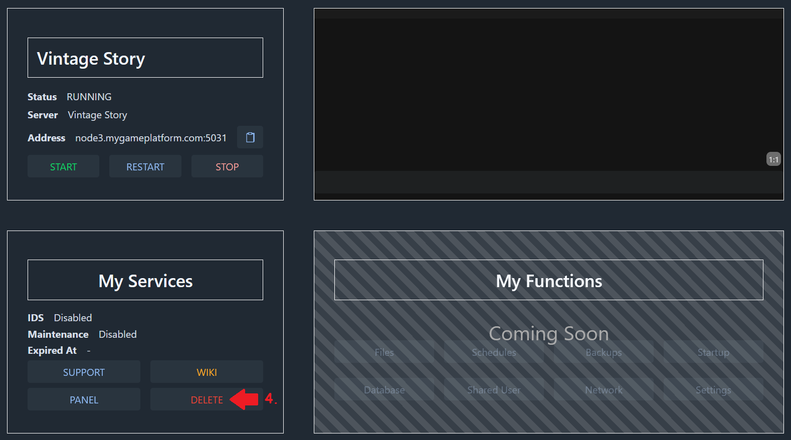 Delete your Gameserver 💥