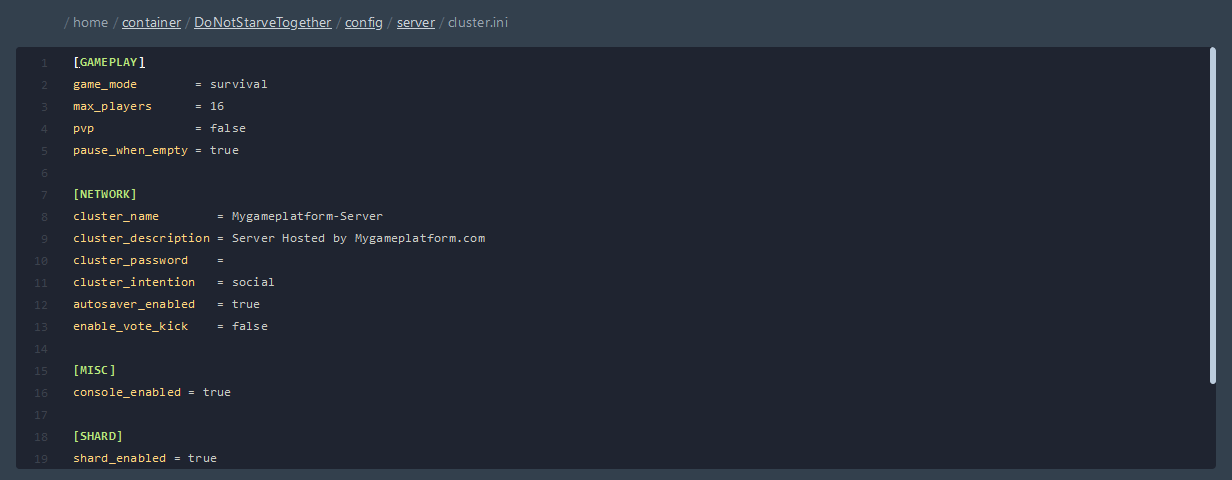 cluster.ini cluster.ini