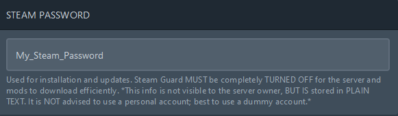Add your Steam account in the server settings. This will give you access to the required files (2)