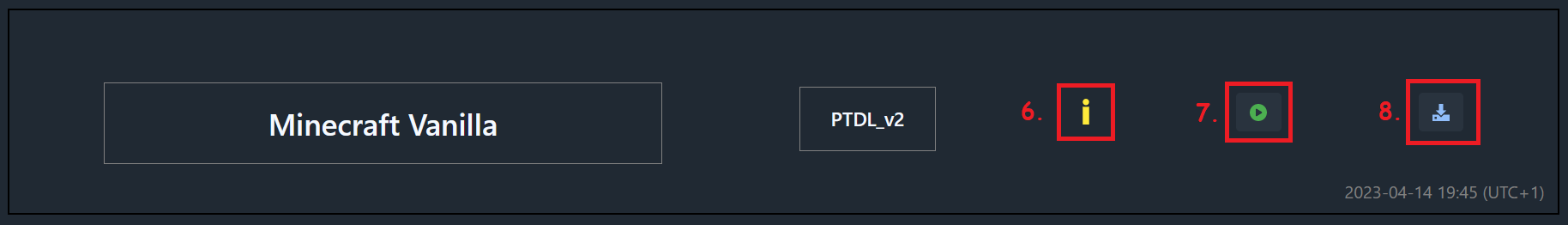 Popup with the commit message, publish and download options