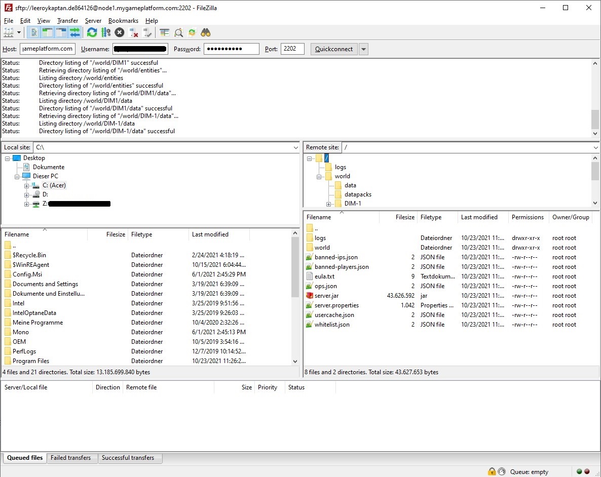 Manage your Server