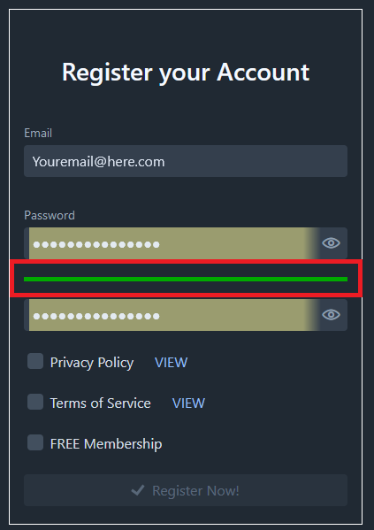 This is indicated by a green bar