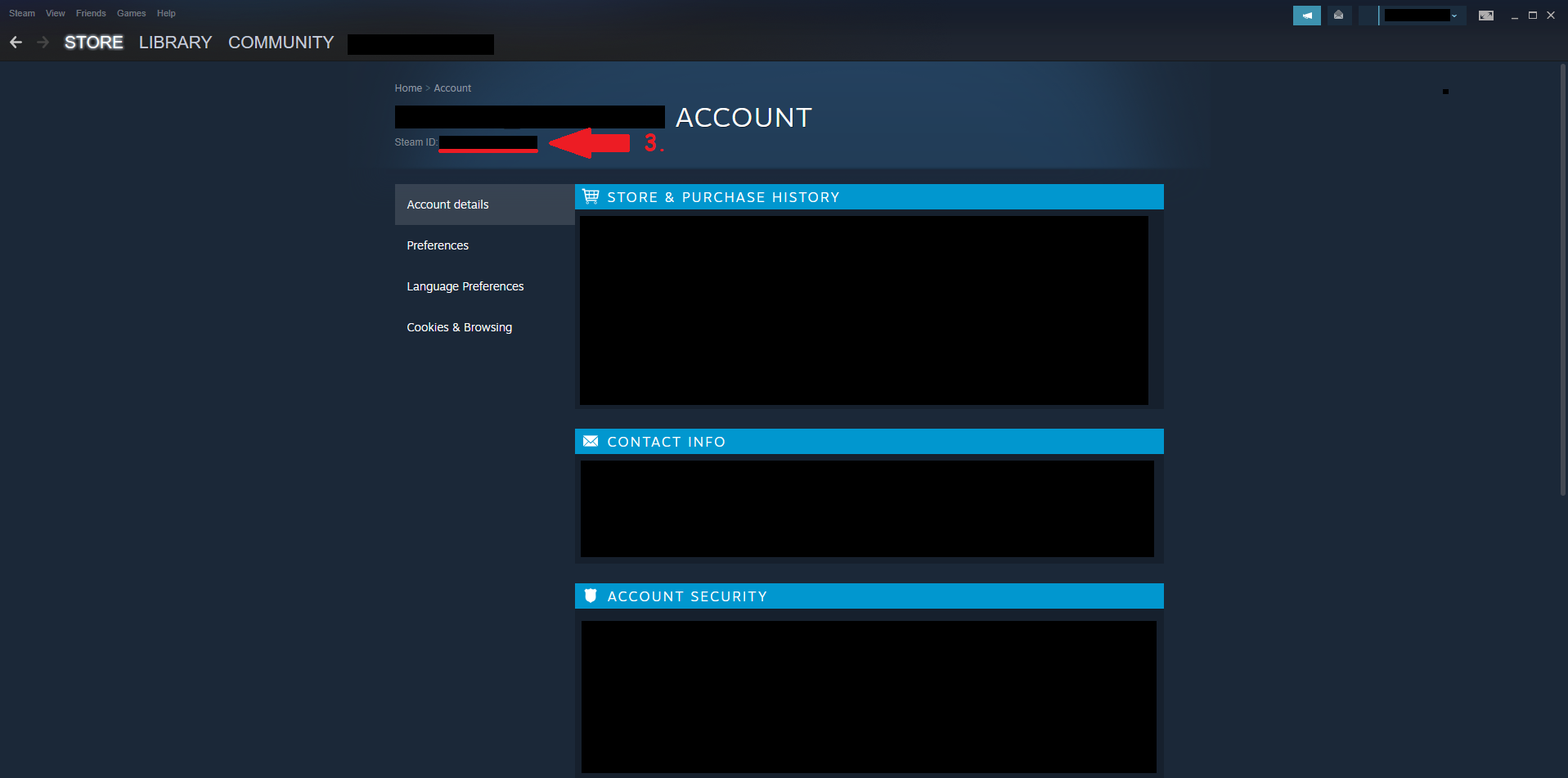 Copy your Steam ID (3)