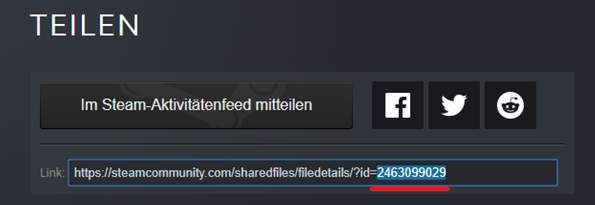 Here you copy the numbers at the end of the URL… Here you copy the numbers at the end of the URL…