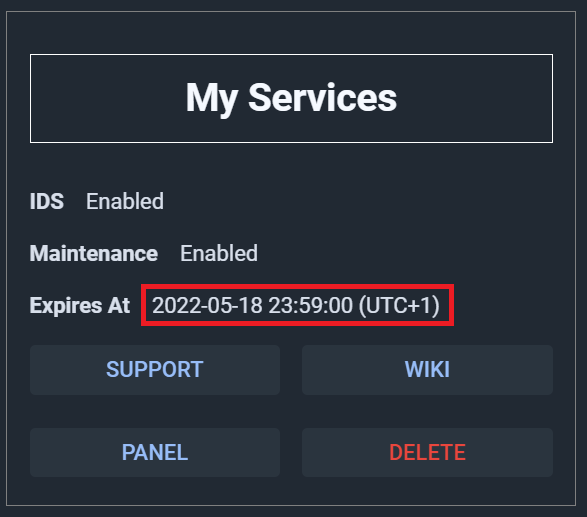 Voucher expiry date in My-Panel Voucher expiry date in My-Panel