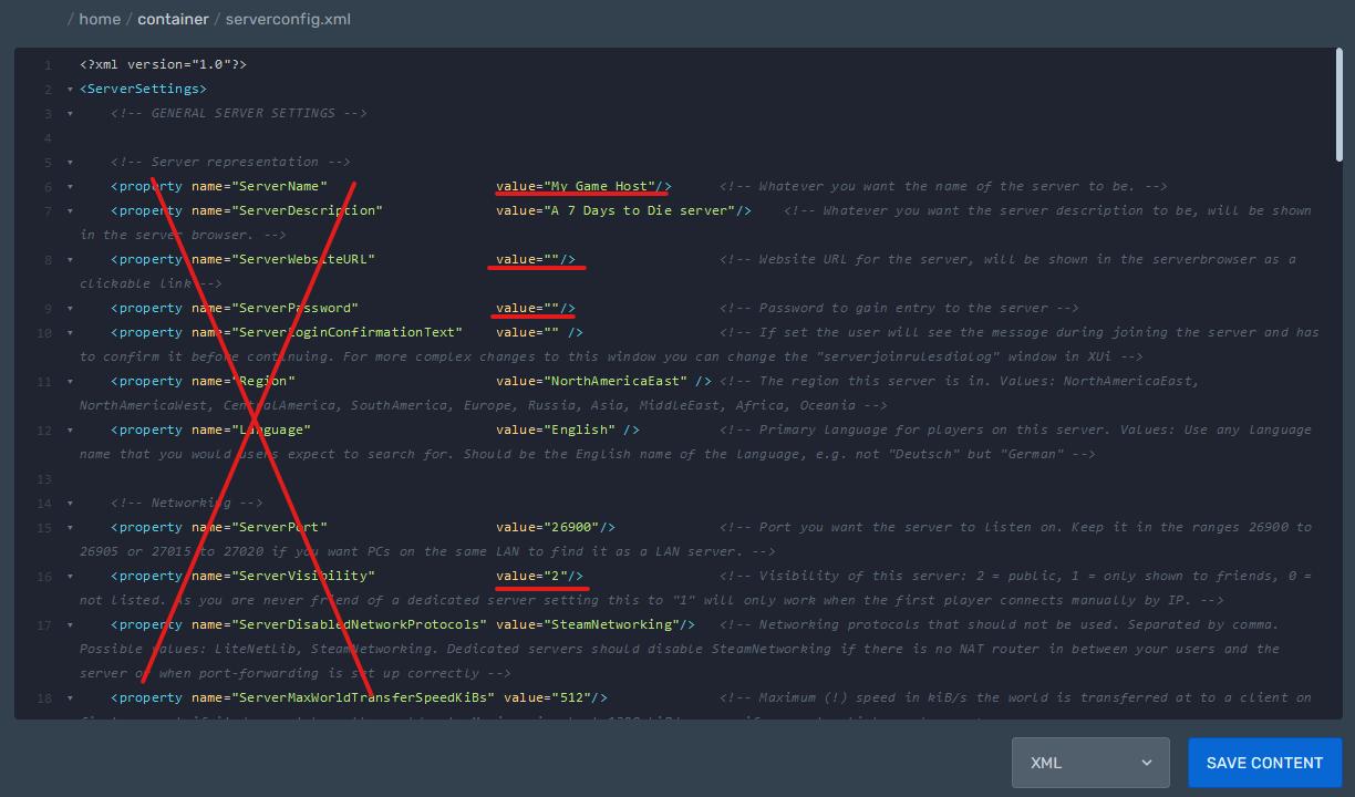 Server Config