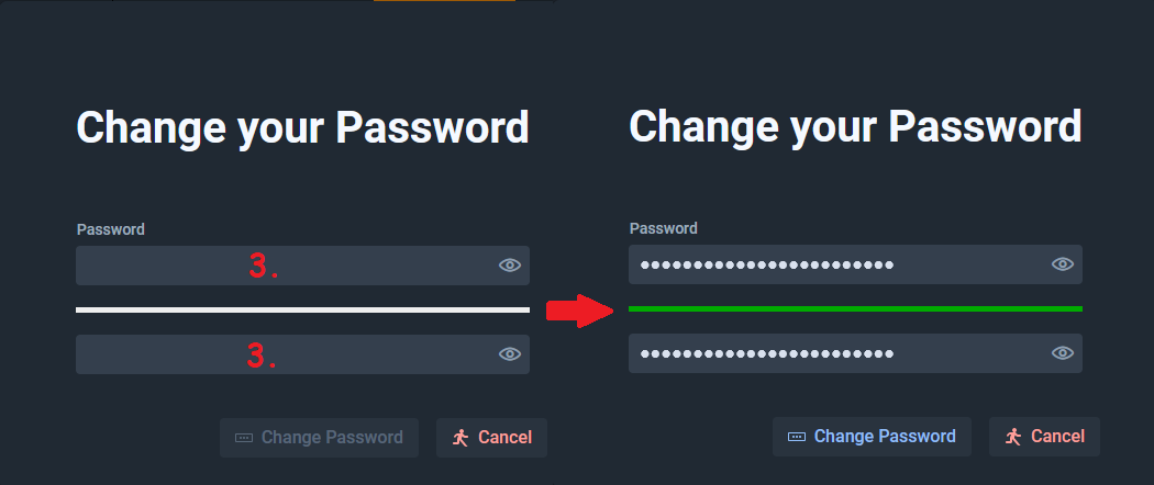 New Password Entry